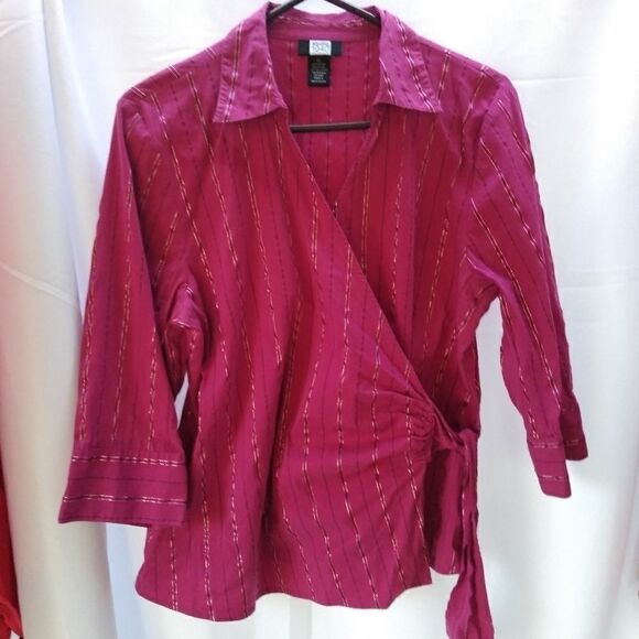 Studio 1940 wrap shirt - Picture 1 of 4